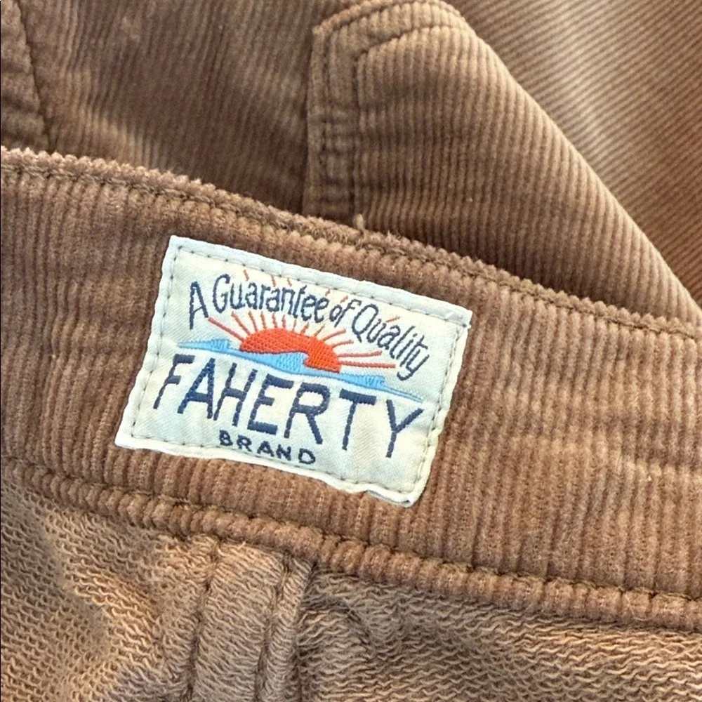 Fakery Stretch Terry Corduroy 5-Pocket Pant - Maple Brown SZ 33